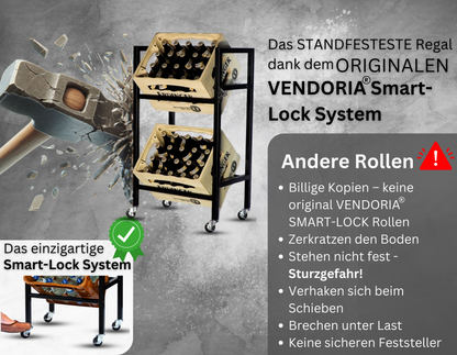 VENDORIA ACE [Das Originale Getränkekistenregal auf Rollen]