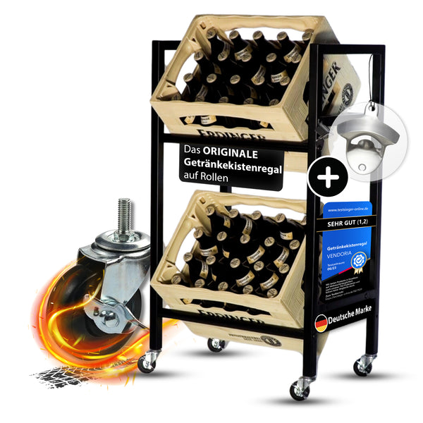VENDORIA ACE [Das Originale Getränkekistenregal auf Rollen]